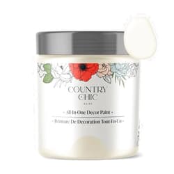 Country Chic Paint Country Chic All-in-One Chalk Paint for Furniture, Cabinets, Home Decor, Eco-Friendly, Matte Finish, Built-In Primer & Top Coat for Wood, Metal - Vanilla Frosting (Off White) - 8 oz (237 ml)