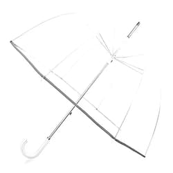 Kung Fu Smith 52 Inch Bubble Clear Umbrella for Weddings, Bulk Large Adult Transparent Umbrella Windproof Dome Rain Bubble Umbrella