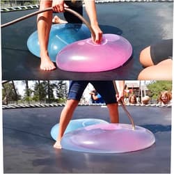 TANSHOP Jelly Bubble Ball Inflatable Fun Ball Amazing Super Bubble Ball Outside Giant Inflatable Water Ball Beach Garden Ball Soft Rubber Ball for Outdoor Indoor Party Play -Green(Water Bubble Ball)
