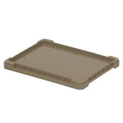 QUANTUM STORAGE SYSTEMS Quantum LID1215 Tote Box Lid, Polyethylene, Gray