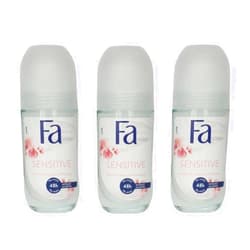Fa (Pack of 3 bottles)Invisible Sensitive Women's Roll On Anti-perspirant Deodorant (Pack of 3 Bottles, 1.7oz / 50ml Each Bottle) Y