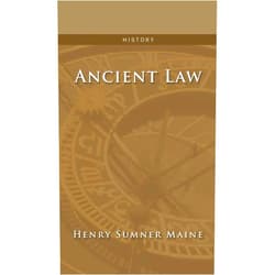 By Henry James Sumner Maine (Author) Ancient Law