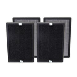 PUREBURG Replaccement Filter Compatible with Airversa Purelle AP2 Air Purifier, 2-Pack (4 Filters) H13 HEPA Activated Carbon 2-in-1 3-Stage Filtration