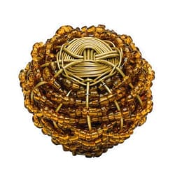 Atlas Homewares 3170 1-3/4-Inch Large Beaded Knob, Bronze and Brass