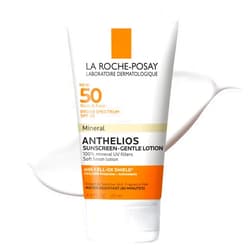 La Roche-Posay Anthelios Mineral Sunscreen SPF 50 Gentle Lotion | Broad Spectrum SPF + Antioxidants | Face & Body Sunscreen | Titanium Dioxide & Zinc Oxide Sunscreen | Oxybenzone Free | Oil Free
