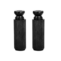 Alomejor Anchor Stud,2 Pcs 8mm Adjustable Electric Guitar Bridge Studs for Floyd Rose (Black)