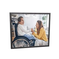 Kate and Laurel Custom Printed Framed Wall Art, 16x12 Black, Personalized Wall Print with Your Photos for Bedroom or Living Room Gallery Wall Decor | Customizable Photo Prints