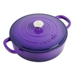 Crock-Pot Artisan Enameled Cast Iron Braiser W/Lid, 5 Quart, Lavender Purple