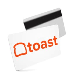 Pos-Depot.com 50 Toast POS Manager Swipe Cards + 3 Credit Card Reader Cleaning Cards.