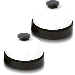 FASIUCHOI 2 PCS Small Call Bell, 2.56 Inch Service Bell, Ring Bell for Service, Dinner Bell, Counter Bell, Desk Bell for Trivia Games, Bells for Dog Training