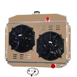 AW ALLOYWORKS ALLOYWORKS 3 Row All Aluminum Radiator+Shroud Fan+Relay For 1961-1964 Ford F-100 F250 F350 Truck 3.6 4.3 4.8 5.9l