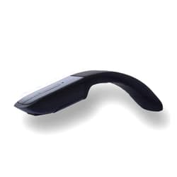 WUDEKEJI Bluetooth Arc Touch Mouse Slim and Portable Mini Wireless Computer Mouse Folding Ergonomic Optical Mice for Notebook Laptop Tablet (Bluetooth-Black)