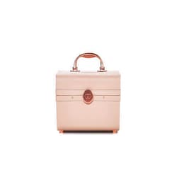 Caboodles Life & Style Small Train Case, Makeup Cosmetic Case Organizer Small Train Case,Cream White