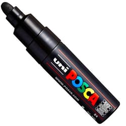 Uni Posca Marker PC-8K Paint Glass Pen Broad Chisel Tip 8.00mm Black