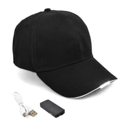 Hands Free Rechargeable LED Baseball Cap Hat for Outdoor Hip Hop Party Holiday