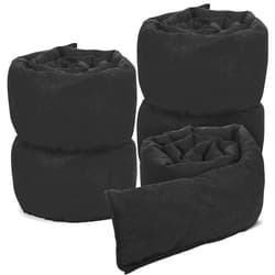 Berlune 5 Pcs Water Barrier 10 ft x 6.5 in Flood Barrier for Home Reusable Absorbent Prevention Barrier Sandless Sandbag for Flooding Green Water Activated Barrier for Home Garage Door Basement(5 Pcs)