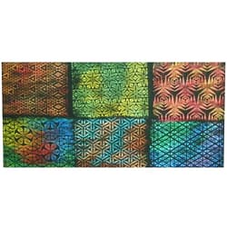Jack Richeson Cedar Canyon Textiles Artist's Paintstiks Rubbing Plates 6/Pkg.-Triangles