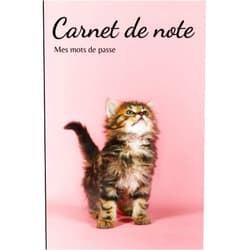 Langue au Chat CARNET DE NOTE , MES MOTS DE PASSE.: Répertoire alphabétique pour mots de passe et identifiants. (French Edition)