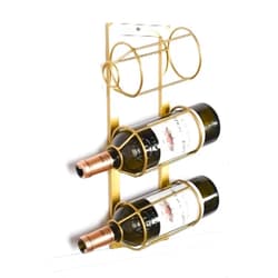 GAYQGDK Wall-Mounted Iron Wine Racks, Wine Bottle Holder for Double Bottles, Metal Wine Bottle Support Holder, Wine Accessories The New