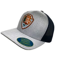 PNW Wonderland Apparel National Park Service Mens Snapback/MESH Trucker HAT with Woven Park Service NPS Patch