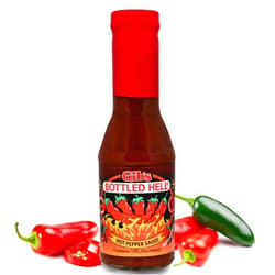 Bottled Hell Hot Pepper Sauce - Original | Signature Recipe 12 Fl Oz | Unique Medium Heat Condiment | Created With Jalapeños, Cayenne Peppers, and Garlic