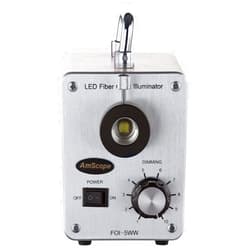 AmScope LED-50W 50W LED Cold Fiber Optic Illuminator