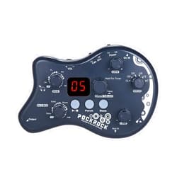 Summina Guitar Pedal Multi Effects Guitar Pedal Guitar Delay Pedal Guitar Loop Pedal Portable Multi-effects Processor Effect Pedal 15 Effect Types 40 Drum Rhythms Tuning Function - Grey