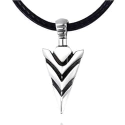 ZGBY 925 Sterling Silver Urn Necklace for Men Arrowhead Memorial Pendant Cremation Ash Jewelry Bereavement Keepsake Gift for Loved one