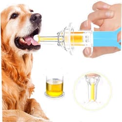 YIBIKEHO Pet Liquid Feeding Kit Pet Feeding Syringe Soft Tip, Cat Dog Syringe Bottles for Pet Feeding,Pet Medical Feeding Dispenser Tool (Blue)
