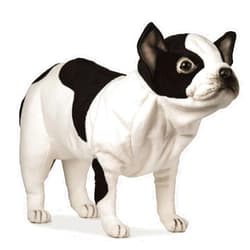 Hansa Synthetic Fiber French Bulldog with Black and White Finish 6601
