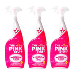 Stardrops - The Pink Stuff - The Miracle Bathroom Foam Cleaner 750ml 3-Pack Bundle (3 Bathroom Foam Spray)