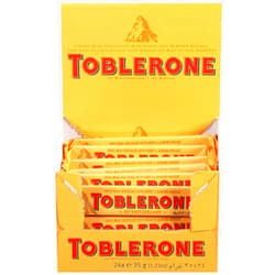 Generic toblarone Swiss Milk Chocolate Candy Bars with Honey and Almond Nougat - 24-1.2 oz Bars