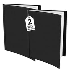 1InTheOffice Presentation Book with Clear Sleeve, Presentation Book Letter Size, Binder with Sleeves, Black,24-Pocket Bound, 2 Pack