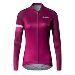 Santic Cycling Jersey Women's Long Sleeve Tops Bike Shirts Bicycle Jacket with Pockets