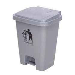 ILIKECUI Paper Bins Trash can Rubbish Bin Plastic Trash Can 15L/20L/30L/40L/50L/60L Pedal-Type Trash Bin for Living Room Studio Kitchen Outdoor Waste Bin with Lid Gray Trash can dustbin