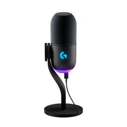 Logitech G Yeti GX Dynamic RGB Gaming Microphone with LIGHTSYNC, USB Mic for Streaming, Supercardioid, USB Plug and Play for PC/Mac - Black