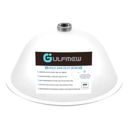 Gulfmew Hole Saw Dust Bowl, Silicone Transparent Drill Dust Collector for Installing Recessed Lights and Various Drilling Tasks, Works with All Hole Saws, Adds Bearings for Durability and Smoother Drilling