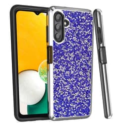 HaniCo Samsung A13 5G Case, Galaxy A13 Case, Shiny Diamonds Glitter Sparkle Case, 2 in 1 Hybrid Heavy Duty Protective Drop Proof Case for Samsung Galaxy A13 5G (Purple)