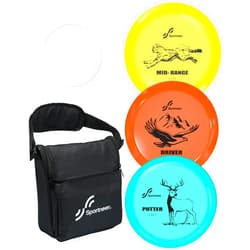 Sportneer Disc Golf Set, Disc Golf Starter Set of 3 with Putter Mid Range Driver Mini Disc Marker Include Discs Golf Bag for Men Women Adults Beginner Professional Backyard Camping Outdoor Game