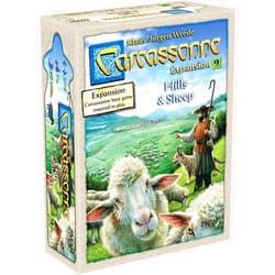 Z-Man Games Carcassonne Hills & Sheep Board Game EXPANSION - Manage Flocks, Cultivate Vineyards, and Craft Hills! Strategy Game for Kids and Adults, Ages 7+, 2-6 Players, 45 Minute Playtime, Made by Z-Man Games