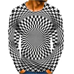 Wodceeke 3D Digital Printed Long Sleeve T-Shirts for Men Trendy Dizzy Graphic Tees 2024wodceeke Fashion T-Shirt Casual Blouse Tops