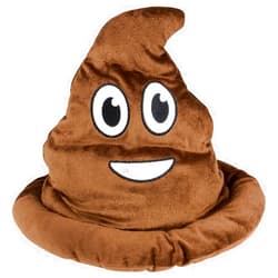Rhode Island Novelty Brown Emoticon Poop Hat 1 Per Order