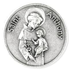 Caritas et Fides Saint Anthony Prayer Pocket Token Charm Coin 1.2
