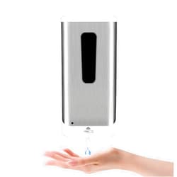 Jewaytec Automatic Hand Sanitizer Dispenser, Jewaytec 1000ML Wall Mounted Stainless Design Soap Dispenser Touchless Battery Powered Auto Liquid Dispenser for Office, Home, Restaurant, and Healthcare Facilities