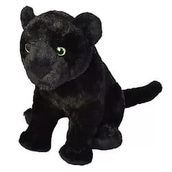 Wild Republic Jaguar Black, Cuddlekins, Stuffed Animal, 12 inches, Gift for Kids, Plush Toy, Fill is Spun Recycled Water Bottles