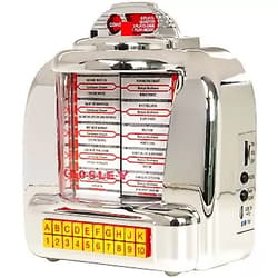 Crosley CR1120A-SI Diner Mini Jukebox Bluetooth Tabletop FM Radio