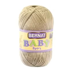 Bernat Baby Sport BB Baby Taupe Yarn - 1 Pack of 12.3oz/350g - Acrylic - #3 Light - 1256 Yards - Knitting/Crochet Baby Taupe 1 Pack