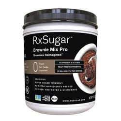 RxSugar Brownie Mix Probiotic 1.7 lbs | 0 Net Carbs | Keto Certified | Non-GMO Project Verified | Gluten-Free | Chocolate Mug Brownie Allulose - 2 Pack