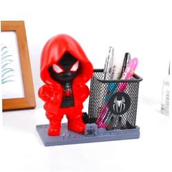BMESSE Spider Mesh Pen Holder,Stationery Box for Desk,Cute Office Desk Decorations Unique Gifts For Men Boy Girls