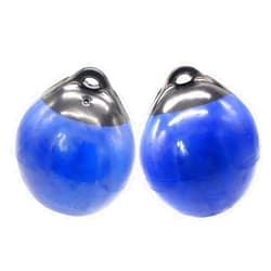 X-Haibei Pair of Boat Fenders Ball Round Anchor Buoy, Dock Bumper Ball Inflatable Vinyl Shield Protection Marine Mooring Buoys